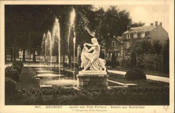 Bourges Jardin Pres Fichaux Bassin Nympheas