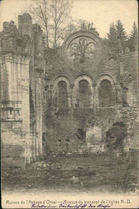 Luxemburg Wallonie Orval Ruines Abbaye