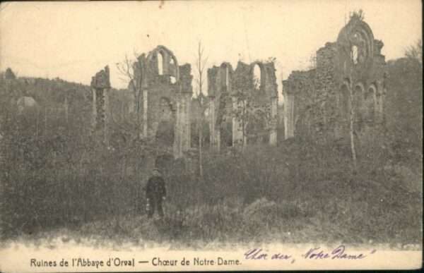 Luxemburg Wallonie Orval Ruines Abbaye Coeur Notre Dame