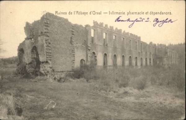 Luxemburg Wallonie Orval Ruines Abbaye Infirmerie pharmaci
