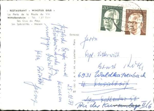 Mittelbergheim Restaurant Winstub Gilg – Bild 2