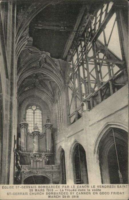 Saint-Gervais-les-Bains Eglise bombardee Vendredi Saint