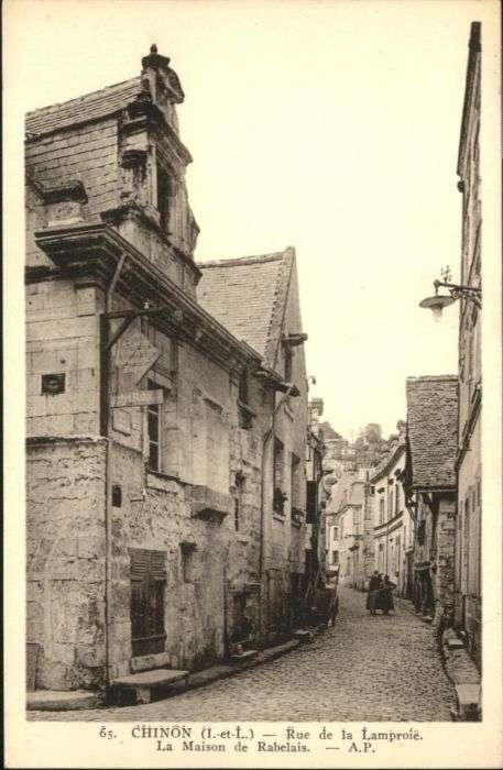 Chinon Rue Lamproie Maison Rabelais