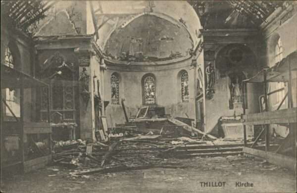 Thillot Kirche Zerstörung