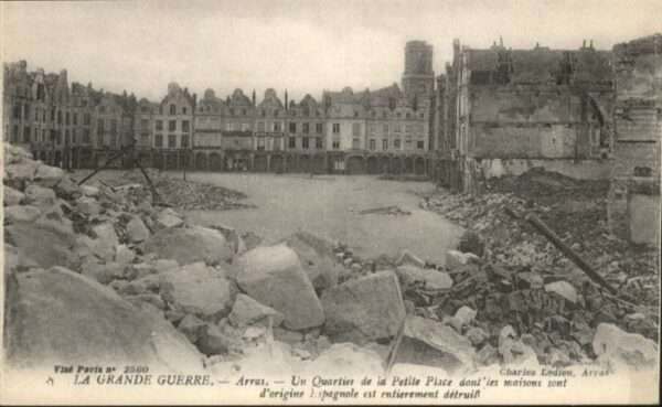 Arras Pas-de-Calais Arras Quartier Petite Place Zerstörung