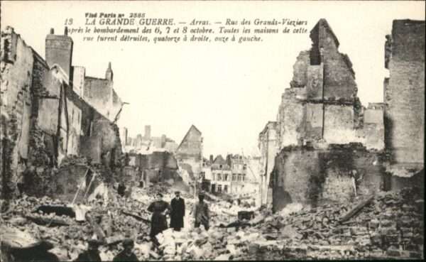 Arras Pas-de-Calais Arras Rue Grands-Vieziers Zerstörung