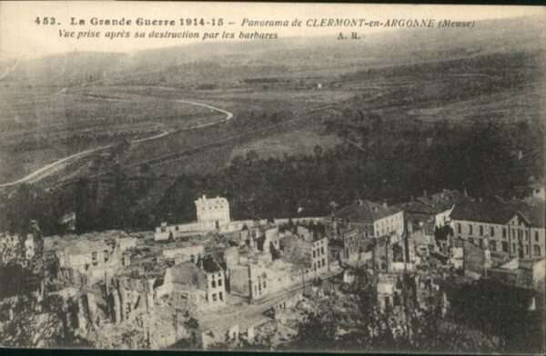 Clermont-en-Argonne Meuse Zerstörung