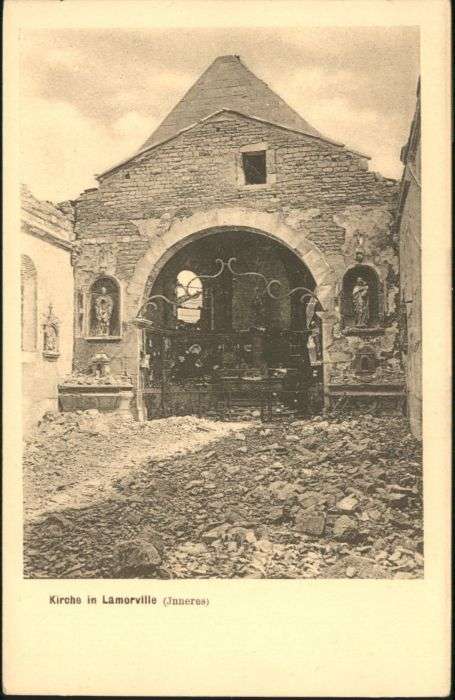Lamorville Kirche Zerstörung