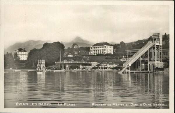 Evian-les-Bains Haute Savoie Evian-les-Bains Plage Rochers Memise Oc