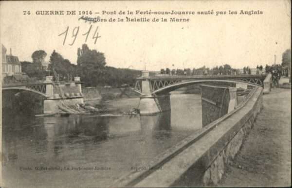 La Ferte-sous-Jouarre Pont Bataille Marne Zerstörung