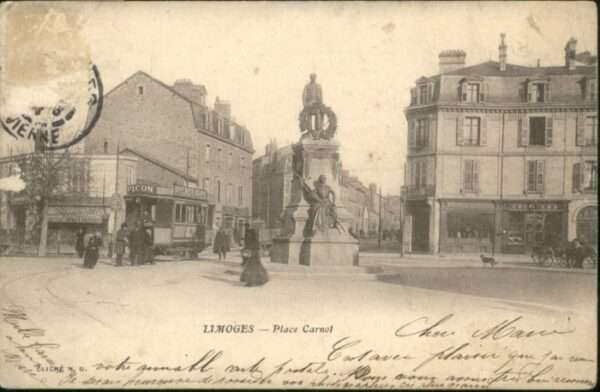 Limoges Strassenbahn Place Carnot