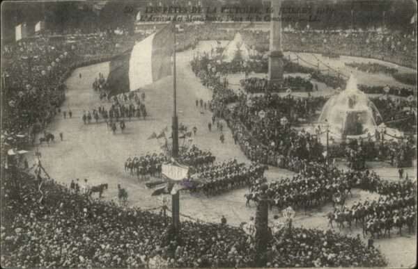 Paris Fetes Victoire Arrivee Marchaux Place C