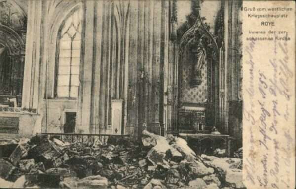 Roye Somme Roye Kirche Zerstörung