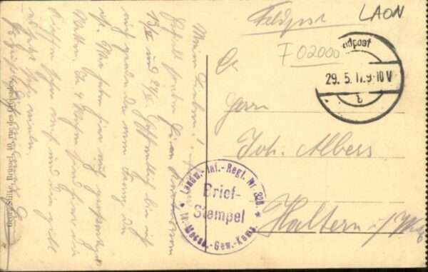 Laon Aisne Laon [handschriftlich] Kommandantur – Bild 2