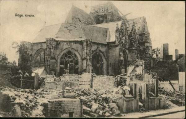 Roye Somme Roye Kirche Zerstörung