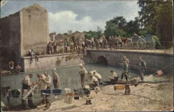 Sommepy-Tahure Soldaten Waschplatz
