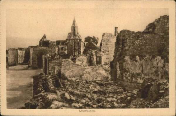 Montfaucon 55-d Argonne Montfaucon Zerstörung