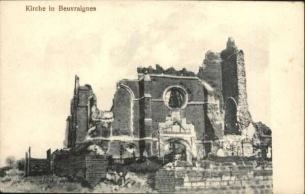 Beuvraignes Kirche Zerstörung