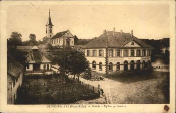 Seppois-le-Bas Mairie Eglise Kirche Ecole