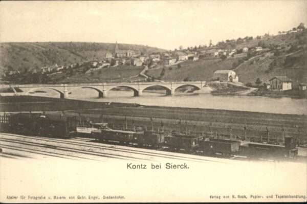 Haute-Kontz bei Sierck Eisenbahn Brücke
