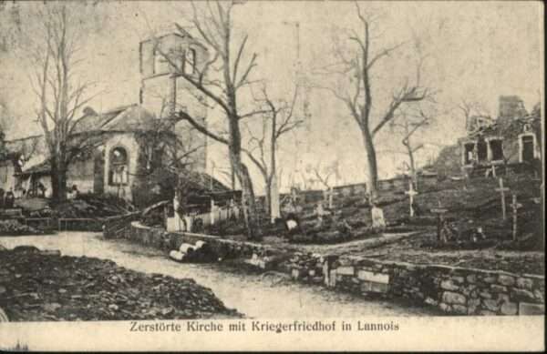 Lannois Kirche Friedhof Zerstörung