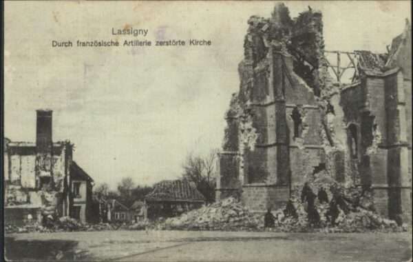 Lassigny Artillerie Zerstörung Kirche