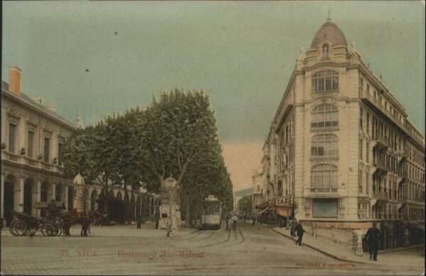 Nice Alpes Maritimes Nice Strassenbahn Boulevard Mac Mahon
