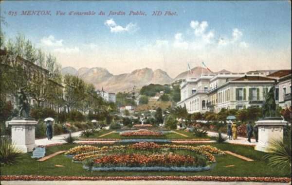 Menton Alpes Maritimes Menton Jardin Public