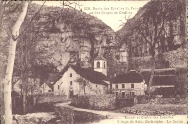 Saint-Christophe Chambery Grotte Route des Echelles du Frou Gorge