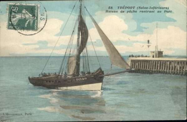 Le Treport Schiff Port