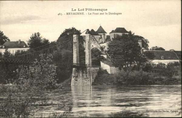 Meyronne Pont Dordogne Brücke