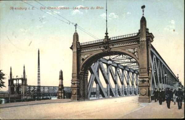 Strasbourg Alsace Strassburg_Elsass Rheinbrücke