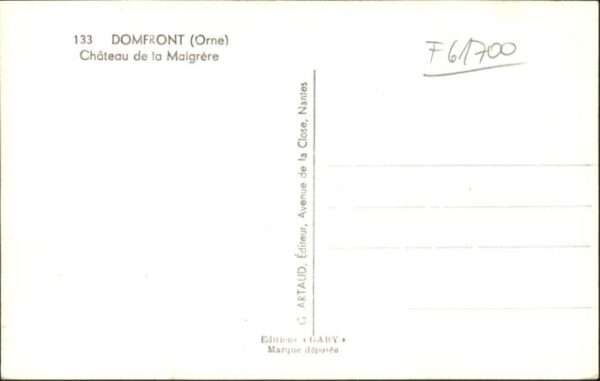 Domfront Chateau Maigrere – Bild 2