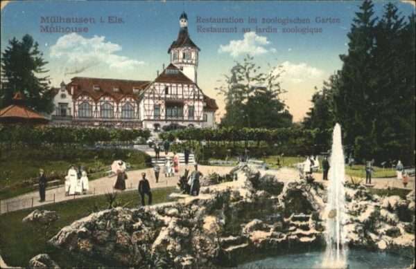 Muehlhausen Elsass Mülhausen_Elsass Restaurant Jardin zool