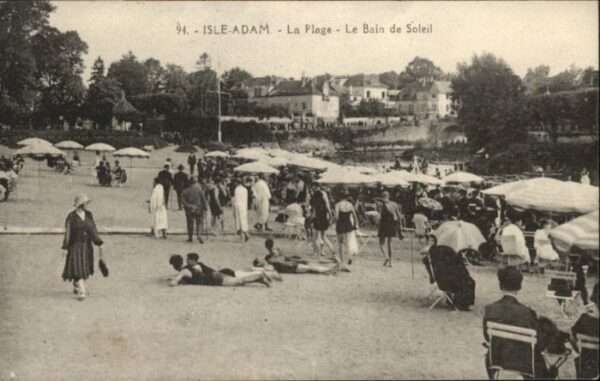 L Isle-Adam 95 Val-d Oise L_Isle-Adam Plage Bain Soleil