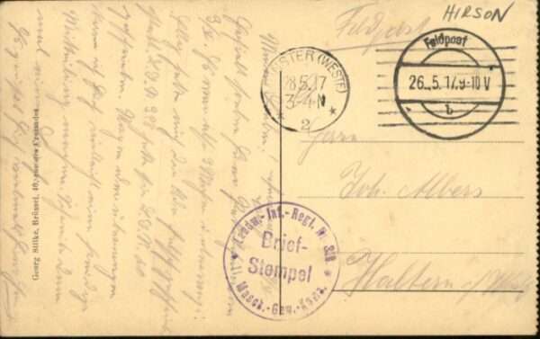 Hirson [Handschriftlich] Oise Steinernebrücke – Bild 2