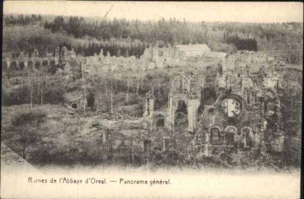 Luxemburg Wallonie Orval Ruines Abbaye