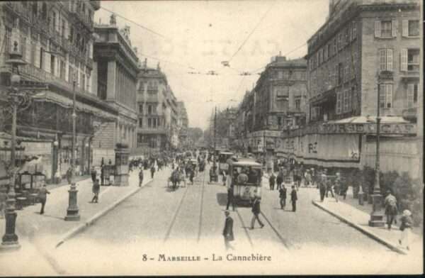 Marseille Bouches-du-Rhone Marseille Cannebiere Strassenbahn