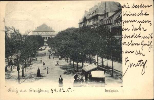 Strasbourg Alsace Strassburg_Elsass Broglieplatz