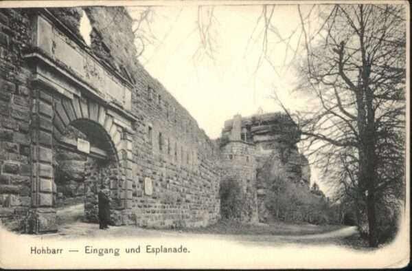 Saverne Bas Rhin Alsace Burg Hohbarr Eingang