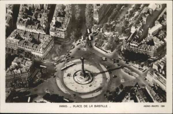 Paris Fliegeraufnahme Place Bastille