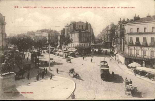Toulouse Haute-Garonne Strassenbahn Rue Alsace Lorraine