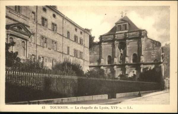 Tournon Chapelle Lycee