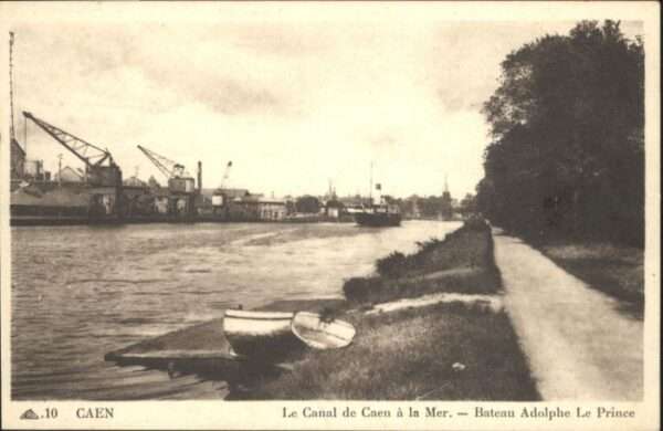 Caen Canal Bateau Adolphe Prince