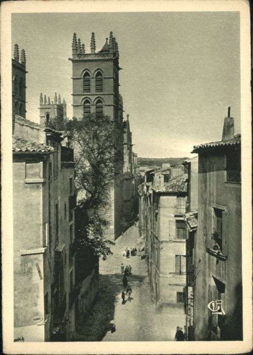 Montpellier Herault Montpellier Rue St Pierre Cathedrale