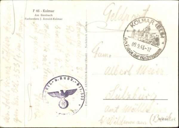 Colmar Haut Rhin Elsass Colmar Sinnbach – Bild 2