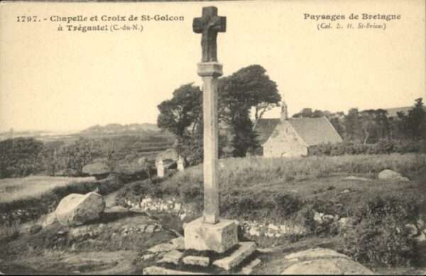 Tregastel Chapelle Croix de St-Golcon