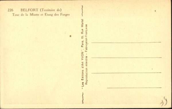 Belfort Alsace Belfort Tour de la Miotte Etang des For – Bild 2