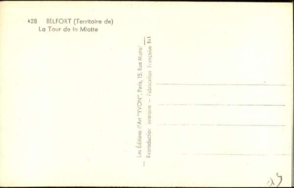 Belfort Alsace Belfort La Tour de la Miotte – Bild 2