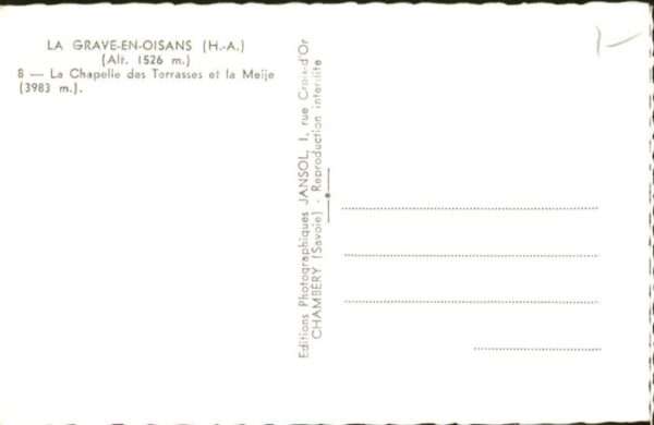 La Grave La_Grave-en-Oisans La Chapelle des Terr – Bild 2